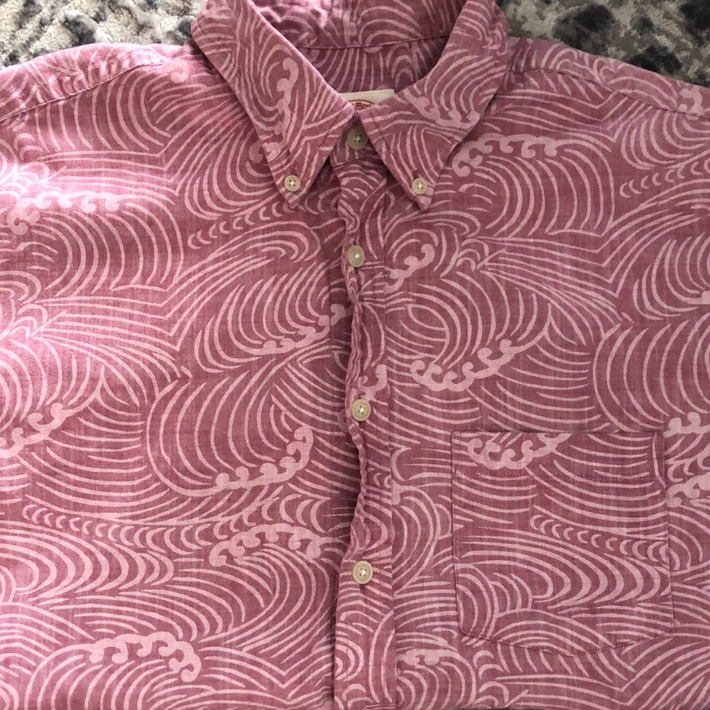 Brooks brothers red short sleeve button down